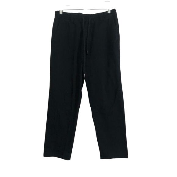 Volcom Repreve Recycled Straight Leg Elastic Waist Drawstring Pullon Black Pants - Picture 1 of 8